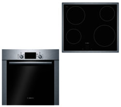 Bosch HBA63R252B Electric Oven & PKE645D17 Ceramic Hob Bundle